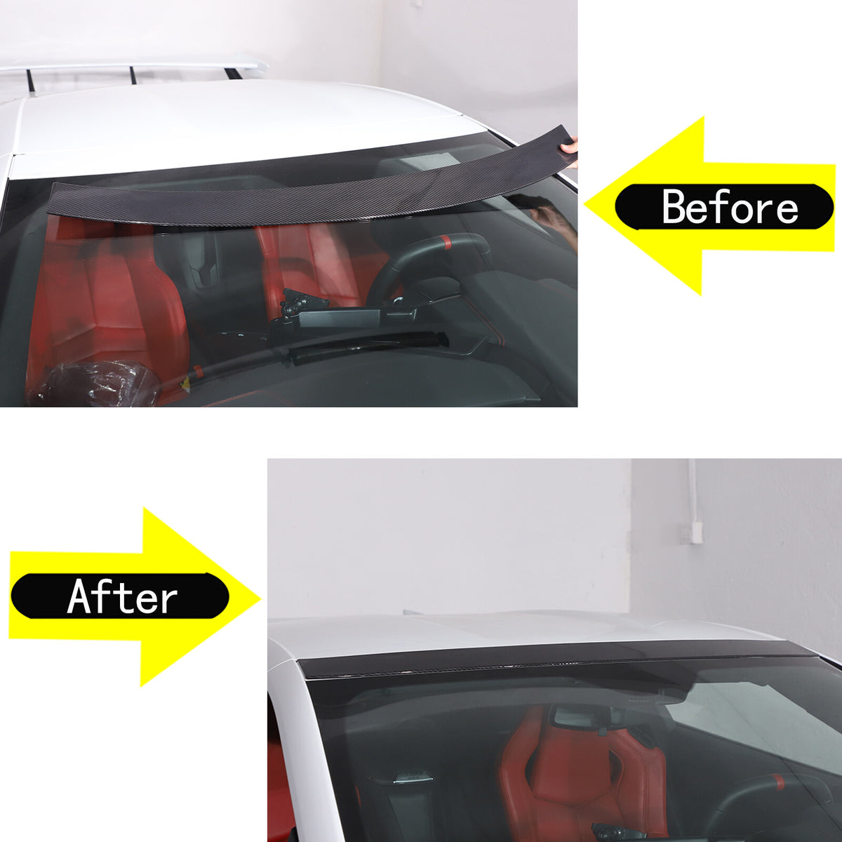 Real Carbon Fiber Full Exterior Set Decor Cover Trim Kit For Corvette C8 2020-26 175