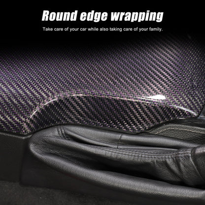 Real Carbon Fiber Center Console Armrest Box Cover Trim For Corvette C6 2005-13 5