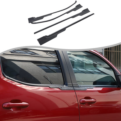 Black ABS Exterior Window Bottom Sill Trim Strip For Toyota Tacoma 2015-2022 5