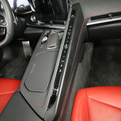 Matte Black ABS Full Interior Set Cover Trim Kit For Corvette C8 2020-25 - Styles 6-10 64