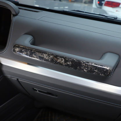 Carbon Copilot Glove Box Handle Decoration Cover For Benz G-Class W463 2019-2023 6