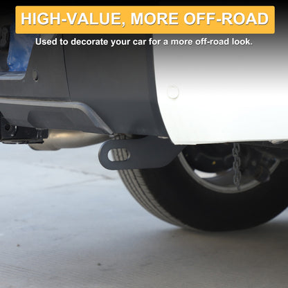 Black Rear Bumper Tow Hook Rescue Recovery Kits For Toyota Tundra 2022+ 11