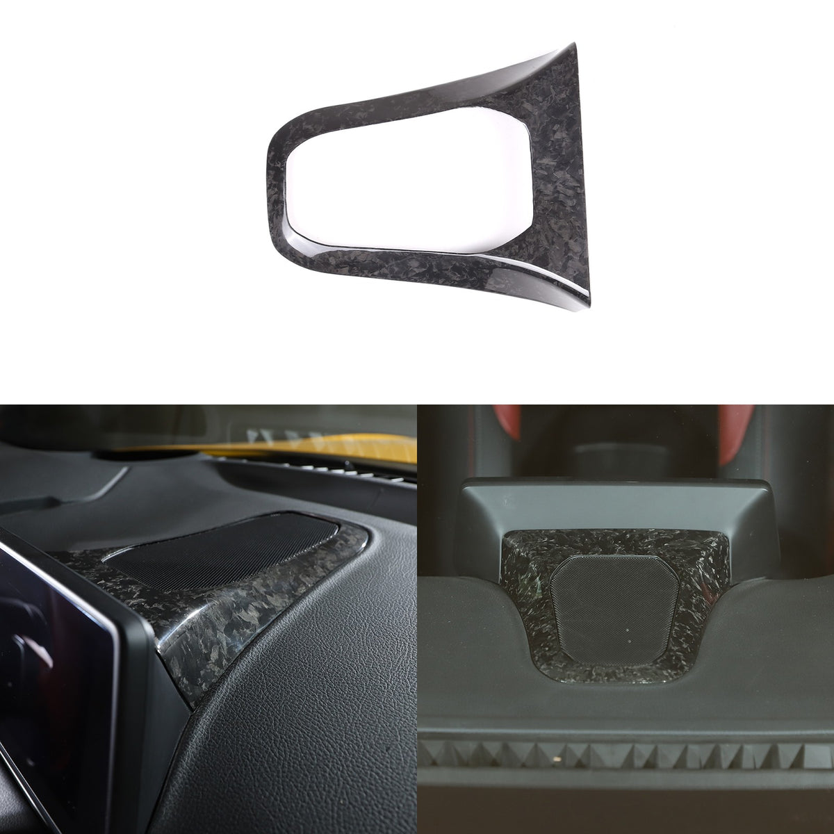 Forged Real Carbon Fiber Dashboard Speaker Trim Cover For Toyota Supra A90 2019+ 9