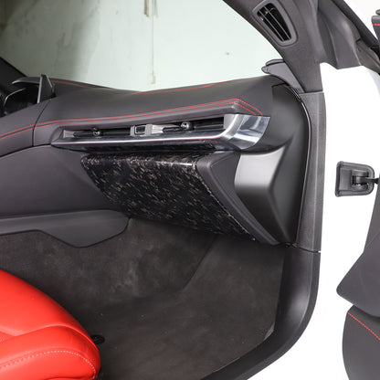 Forged Carbon Fiber Glove Box Trim Panel Cover Fit For Corvette C8 2020-2026 18