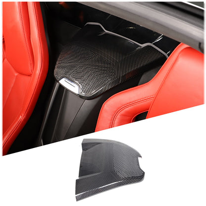 Real Carbon Fiber Rear Speaker Upper Panel Trim For Corvette C8 Coupe Z06 US 22