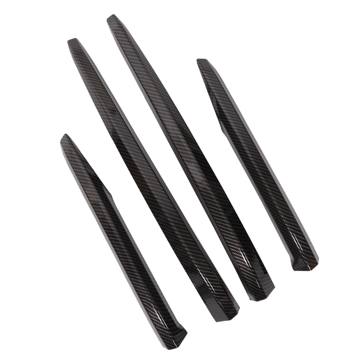 ABS Carbon Fiber Front & Rear Bumper Corner Trim Set For Cadillac Escalade 21-23 7