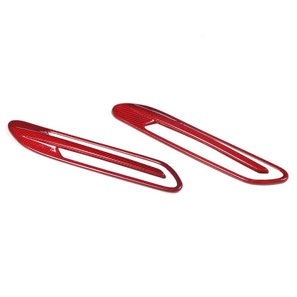 Red Real Carbon Fiber Side Fender Air Vent Trim For Benz AMG GT50/GT63 2019+ 6