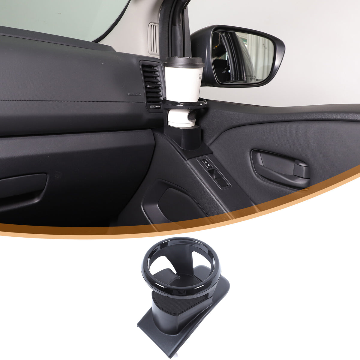 ABS Right Side Interior Door Panel Cup Holder Trim For Nissan Frontier 2022+ 23