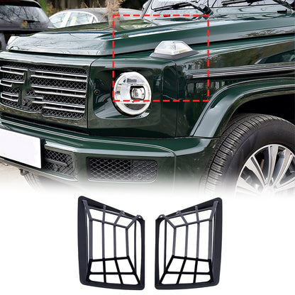 Hood Side Marker Light Guard Trim Cover For Mercedes-Benz G-Class W463 19+ US 2
