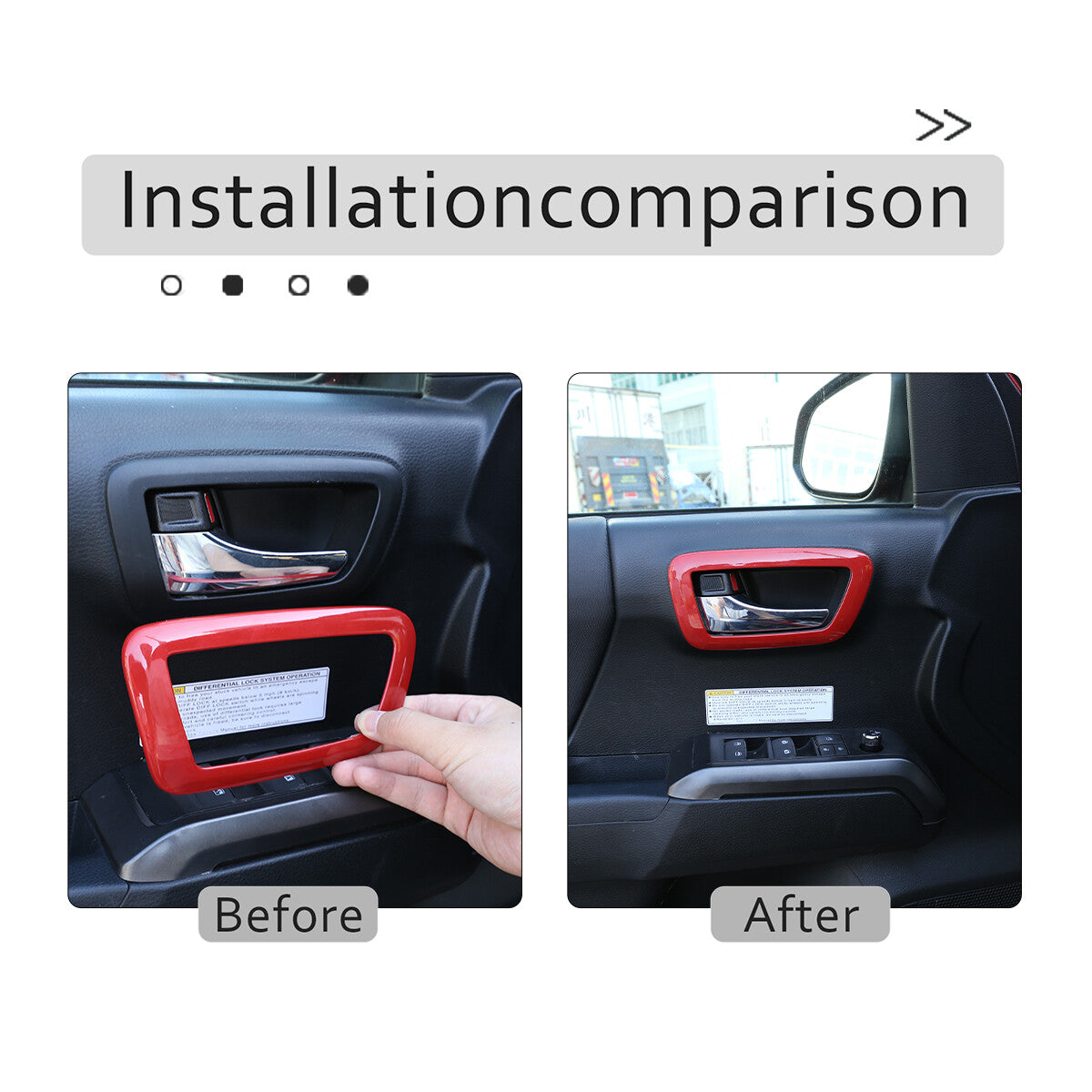 14X For Toyota Tacoma ABS Red Car Central Control Interior Accessories 2016-2022 8