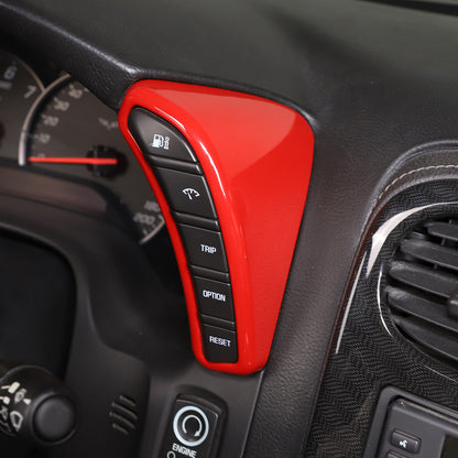 Red ABS Dashboard Interior Air Outlet Trim Set Kit For Corvette C6 2005-13 US 11