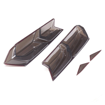 Smoked Blackout Tail Light Lamp Cover Bezel Overlay Trim For Corvette C8 2020+ 12