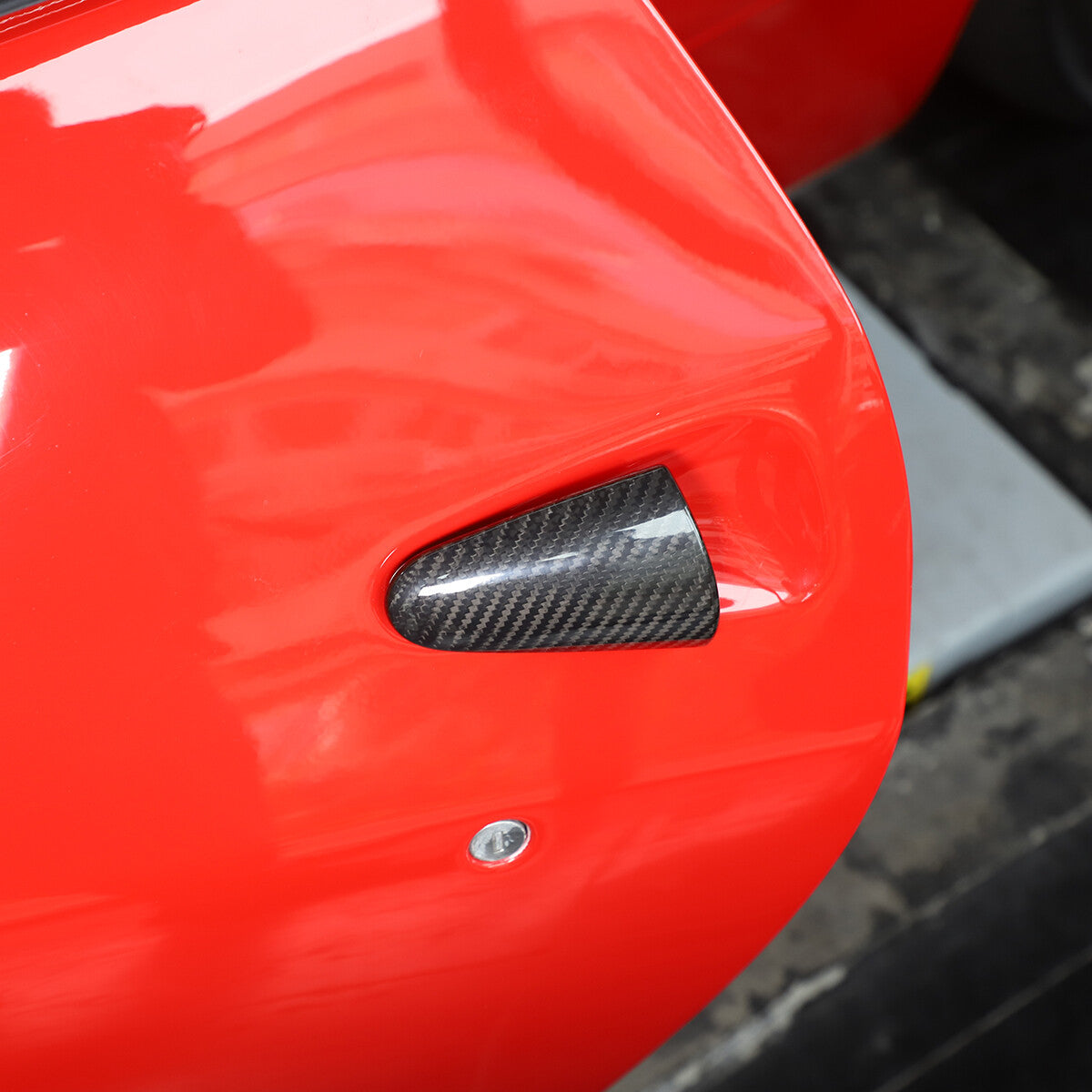 Real Carbon Fiber Exterior Handle Cover Trim Decor For Ferrari 458 2011-2016 11