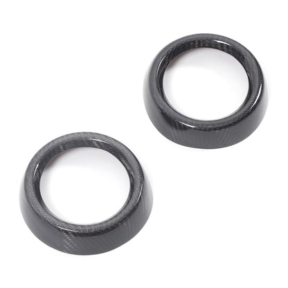 Real Carbon Fiber Center Side Air Vent Outlet Ring Trim For Alfa Romeo Tonale 3