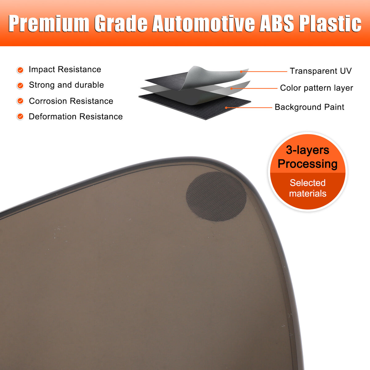 Transparent Gray Smoked Front Headlight Blackout Trim For Corvette C6 2005-2013 21