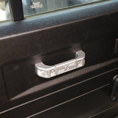 Mecha Silver Replacement Interior Door Handle Grab For LR Defender L316 2004-18 6
