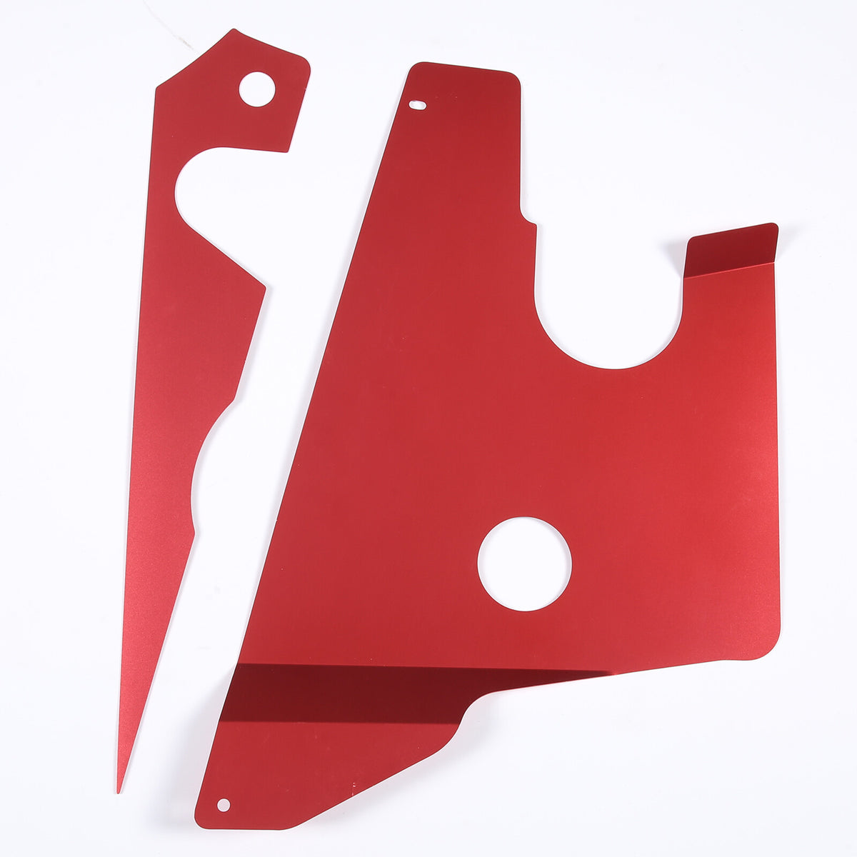 Red Alloy Car Engine Side Dust Panel Trim Cover For Corvette C7 2014-2019 11