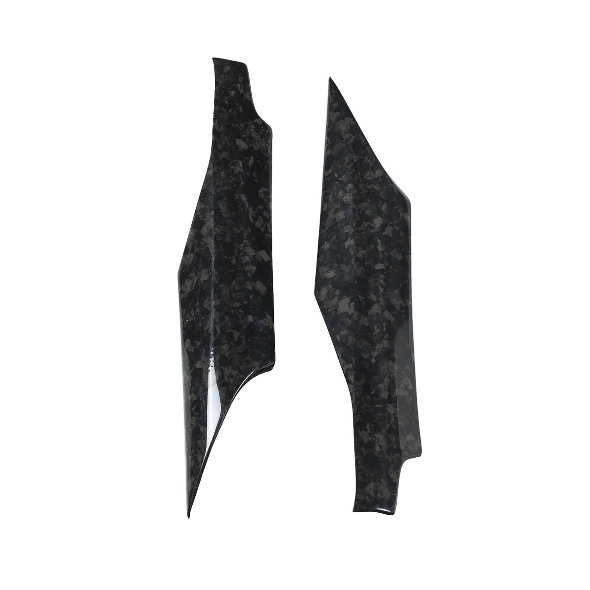 Forged Carbon Fiber Window Glass Door Upper Panel Trim For Corvette C8 2020+ 13