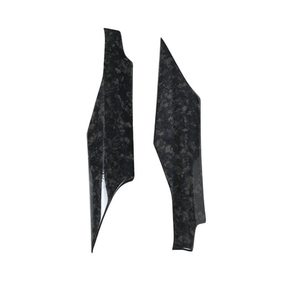 Forged Carbon Fiber Window Glass Door Upper Panel Trim For Corvette C8 2020+ 13