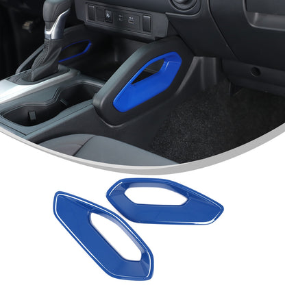ABS Blue Center Console Side Armrest Frame Trim For Nissan Frontier 2022+ US 5