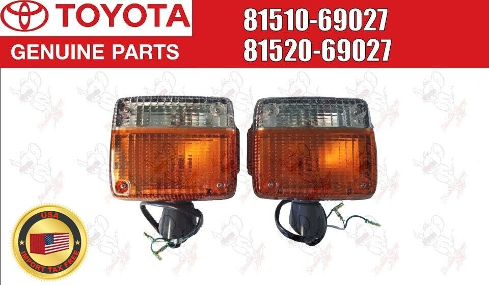 Toyota Genuine Land Cruiser FJ40 BJ40 Front Turn Signal Lights Lamp LH & RH OEM 1