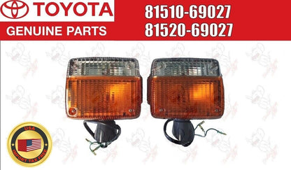 Toyota Genuine Land Cruiser FJ40 BJ40 Front Turn Signal Lights Lamp LH & RH OEM 1