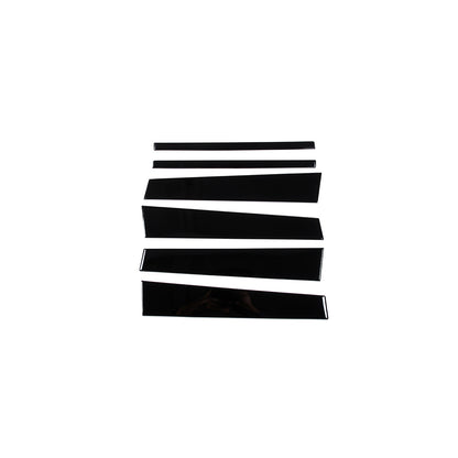 Glossy Black Front Windshield A B Pillar Trim Molding For Land Rover LR4 2010-16 9