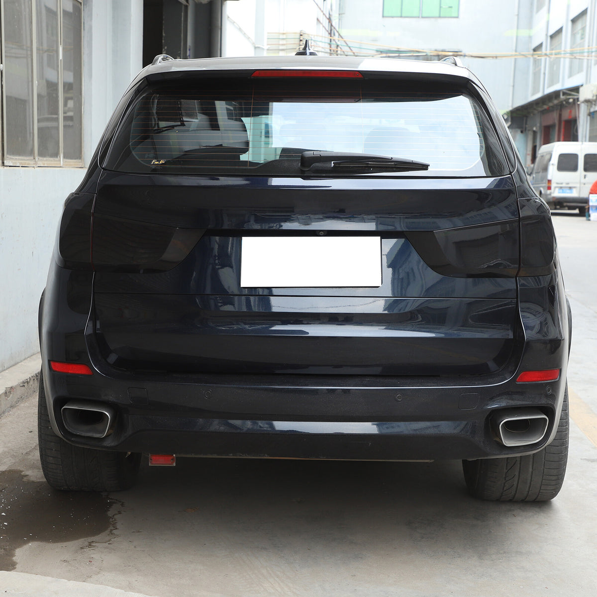 4PCS Smoke Blackout Tail Light Lamp Decoration Cover Trim For BMW X5 2014-2018 14