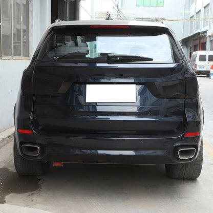 4PCS Smoke Blackout Tail Light Lamp Decoration Cover Trim For BMW X5 2014-2018 14