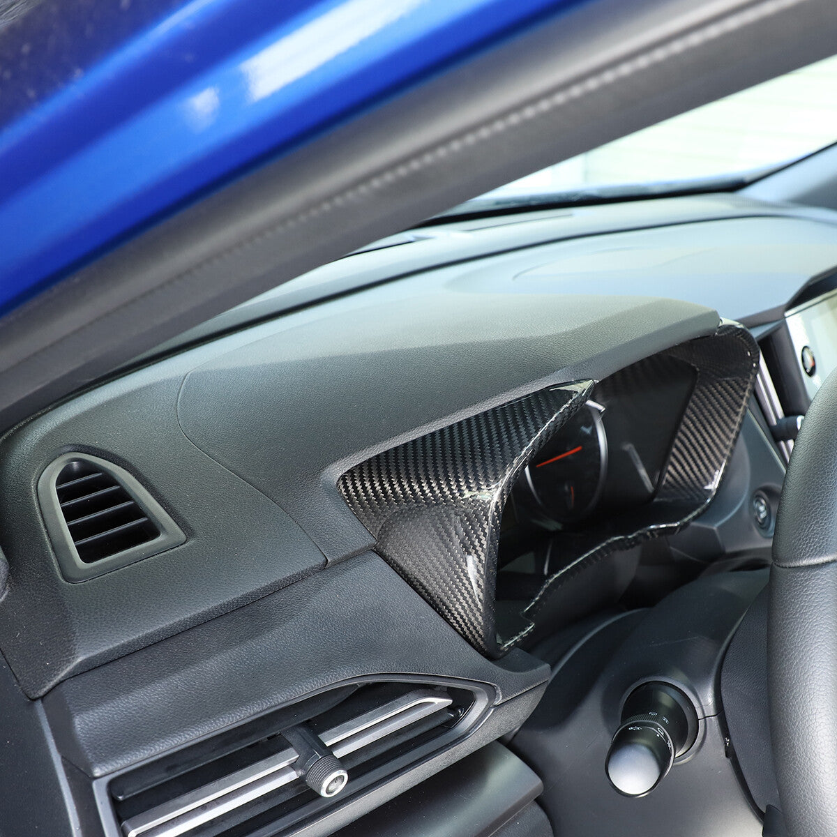 Real Carbon Fiber Center Instrument Panel Dash Trim For Subaru WRX VB 2022-2024 5