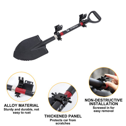 Lift Shovel Holder Offroad Roof Rack Bracket For LR Freelander 2 LR2 L359 07-15 4