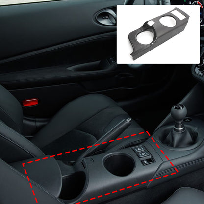 Real Carbon Fiber Center Console Cup Holder Panel Trim for Nissan 400Z 11