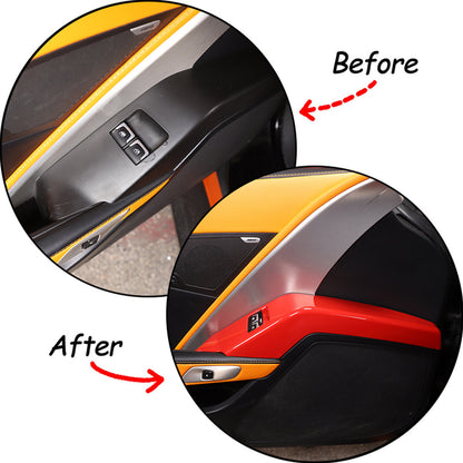 Sports Red ABS Interior Decoration Cover Trim Kit For Corvette C7 2014-19 - Styles 6-10 71