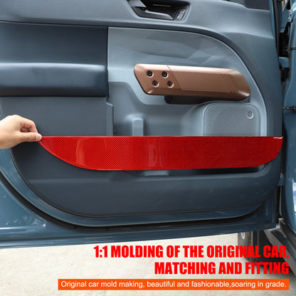 Red Carbon Front Bumper Insert Mesh Cover Grille Trim For Ford Maverick 22-24 20