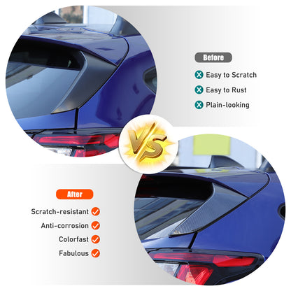 ABS Carbon Fiber Rear Window Sill C Pillar Trim For Subaru Crosstrek GU 2024 10