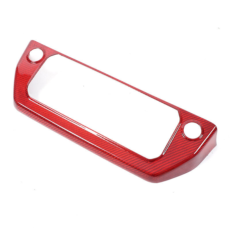 Red Real Carbon Fiber Air Conditioning Switch Panel Trim for LR Defender 2020-24 9