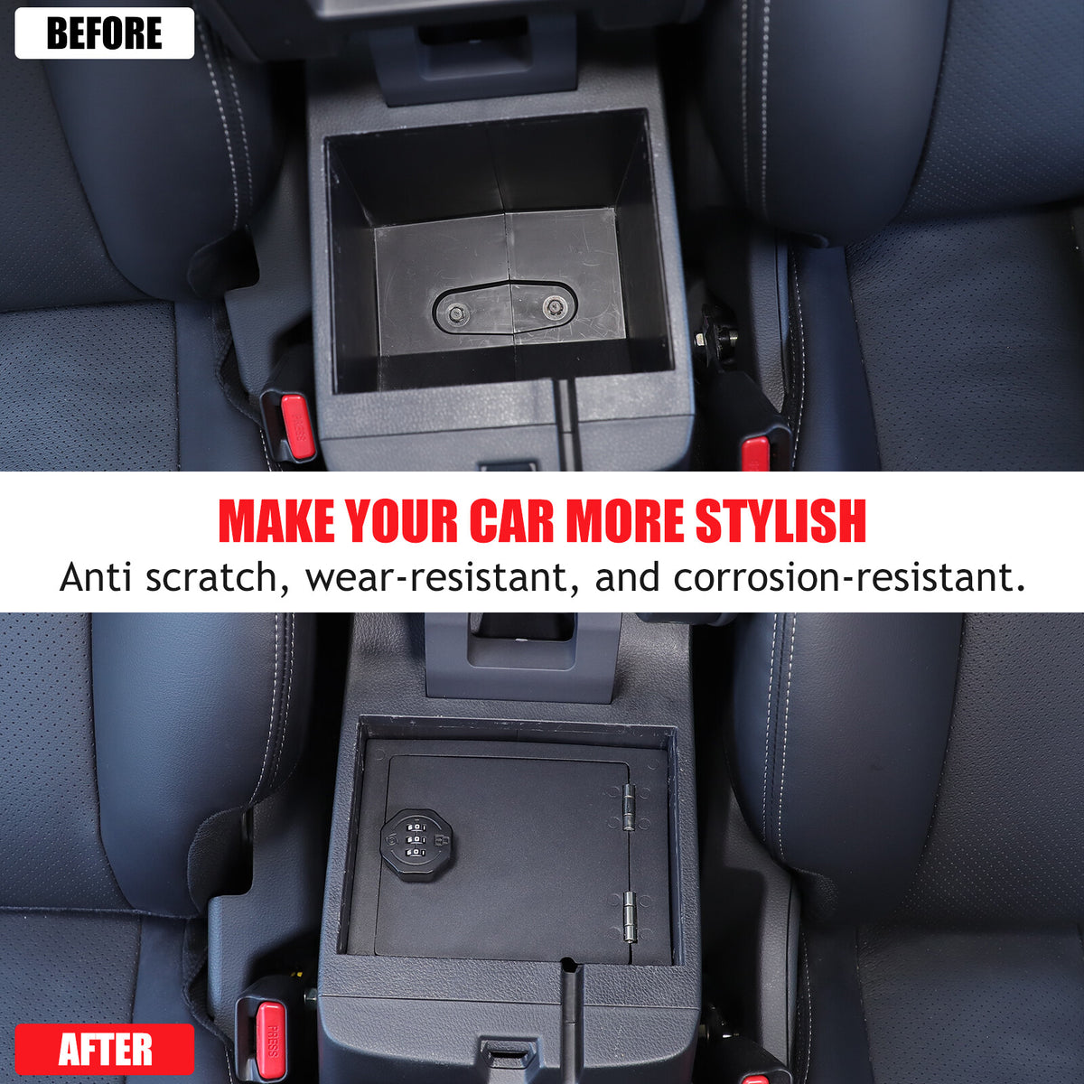 Center Console Safe GUN Storage Lock Box TRAY For Mitsubishi L200 Triton 2019-23 20