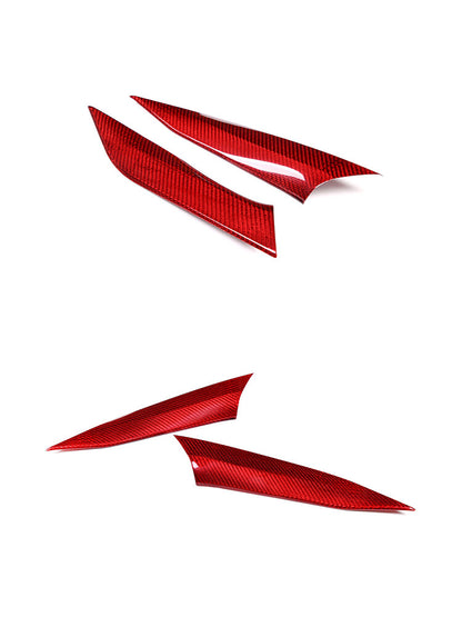 Red Real Carbon Fiber Center Gear Shift Side Trim For BMW 3 Series M340i 2025+ 5
