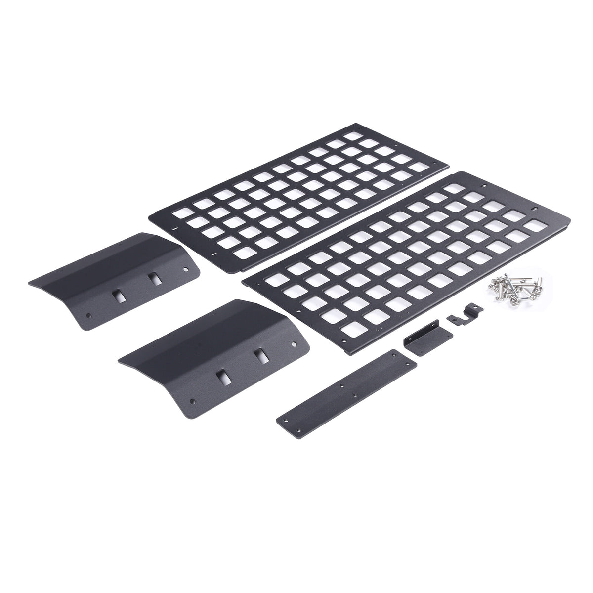 Black Alloy Steel Inner Roof MOLLE Panel Brackets For Toyot-a FJ Cruiser 07-21 8
