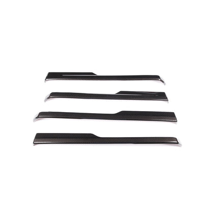 ABS Carbon Fiber Inner Door Panel Trim For Toyota Tundra Crew Cab 2014-2020 3