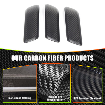 Matte Real Carbon Interior Door Handle Cover Trim For LR Defender 110 2020-23 18