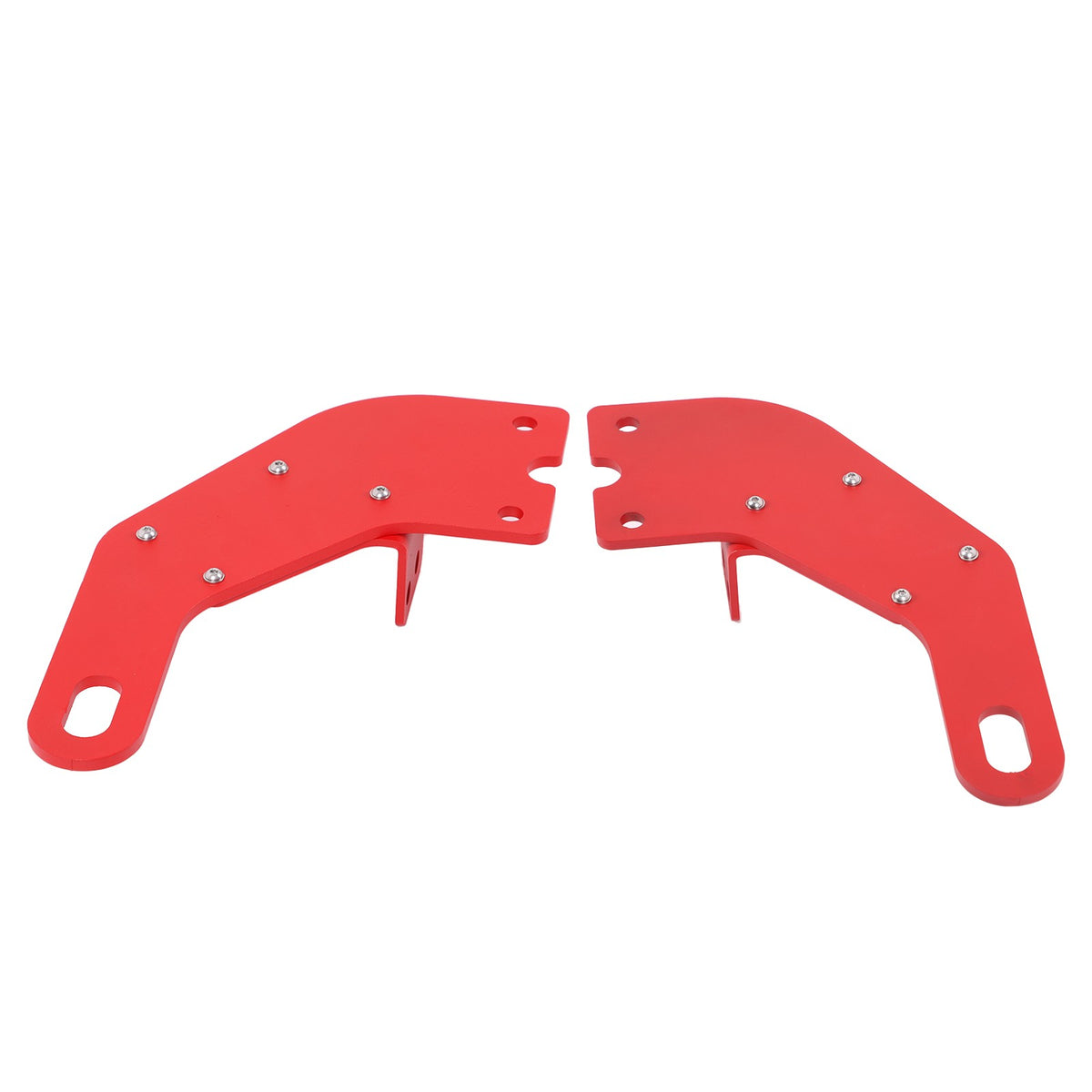 Red Steel Rear Bumper Left & Right Tow Hook Rescue For Nissan Titan 2016-23 10