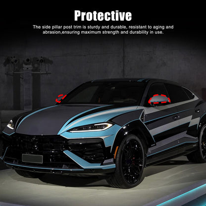 Real Carbon Fiber Exterior Mirror Trim W Light For Lamborghini URUS 18-24 US 2