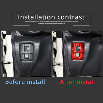 Red Real Carbon Fiber Interior Center Console Trim Set Kit For Subaru BRZ 22+ 116