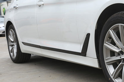 Glossy Black Door Body Side Molding Cover Trim For BMW 5 Series 2018-22 5
