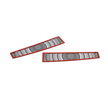 Stainless Steel Black Dashboard Air Vent Outlet Cover Trim For Hummer H2 2003-07 10