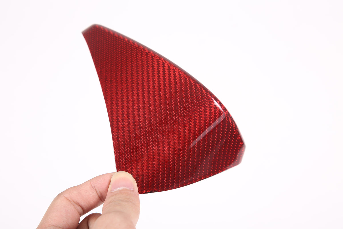 Red Carbon Fiber Dashboard Speedometer Side Cover Trim For Corvette C6 2005-13 3