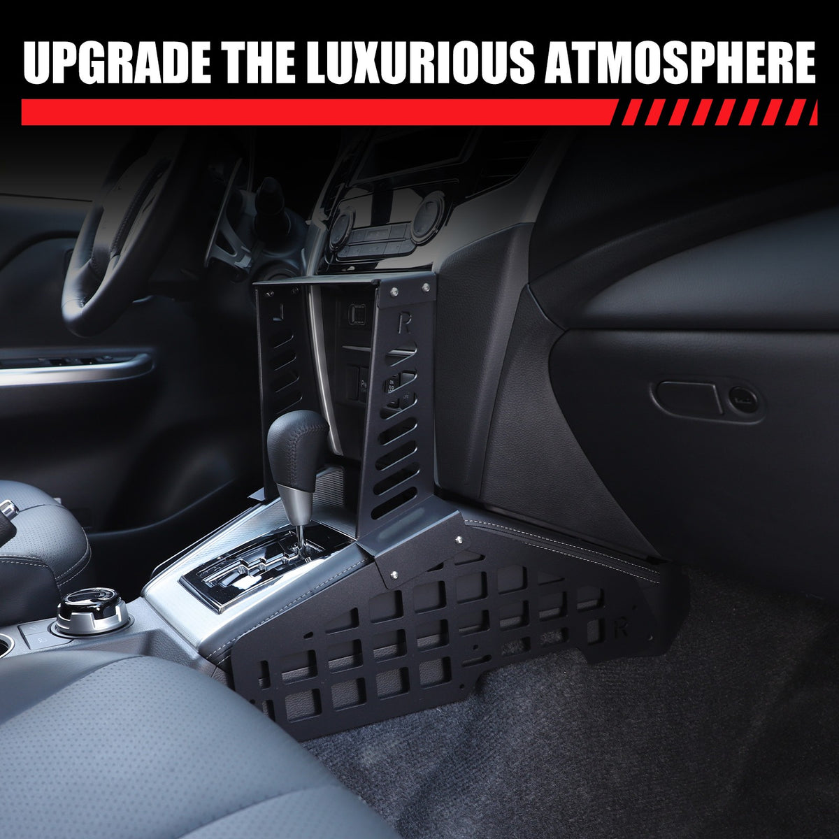 Center Console Molle Panel Digital Device Mount For Mitsubishi L200 Triton 19-23 22