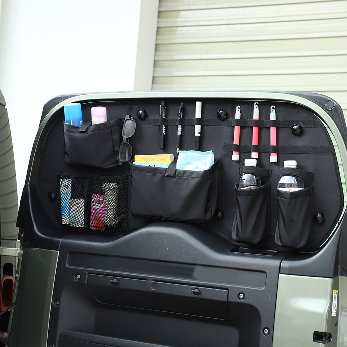 Tailgate Window Tactical Molle Storage Bag Pouch For Land Rover Defender 2020-24 8
