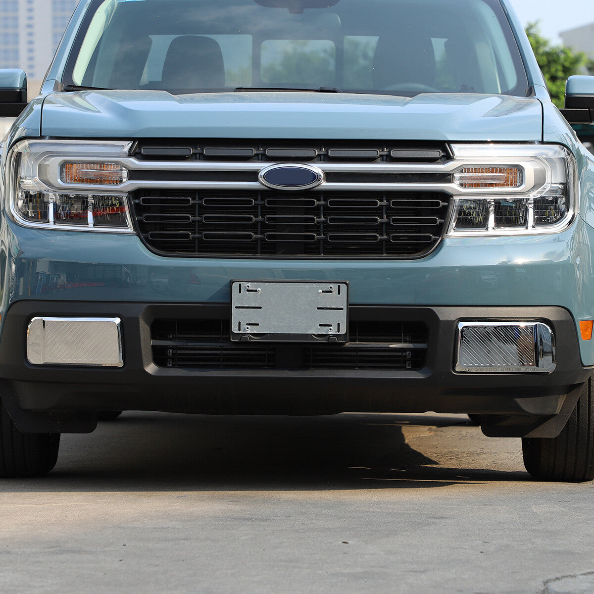 Chrome Exterior Front & Rear Bumper Corner Panel Trim For Ford Maverick 2022-23 7